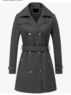 Women’s gray raincoat 3x
